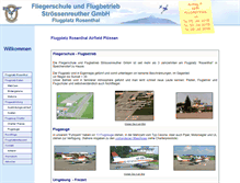 Tablet Screenshot of fliegerschule-stroessenreuther.de